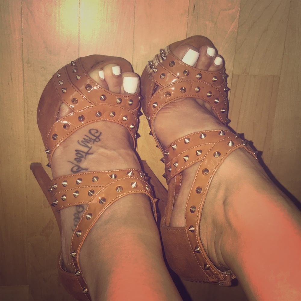 Brown Suede High Heels